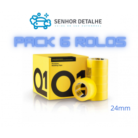 Pack 6 rolos fita amarela Q1 24mm